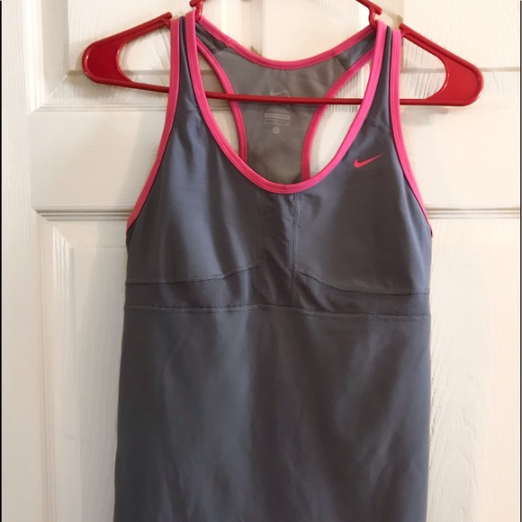 Nike, Dri Fit, Built-in-Bra, Running Tank Top - Picture 1 of 5